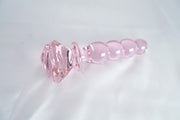 Rose Crystal Pink Anal Beads