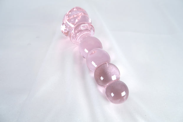 Rose Crystal Pink Anal Beads