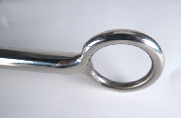 Stainless Steel Anal Hook With Black Rope
