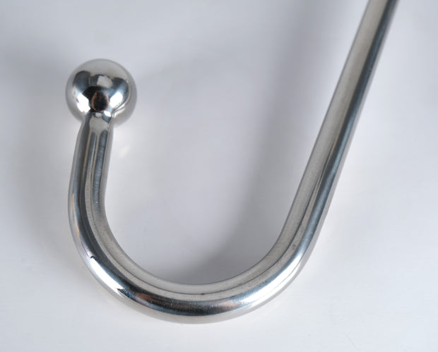 Stainless Steel Anal Hook With Black Rope