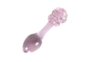 Rose Glass Flower Butt Plug