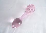 Rose Glass Flower Butt Plug