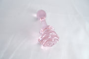 Rose Glass Flower Butt Plug