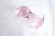 T-Pink Glass Butt Plug