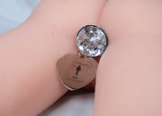 Round Jewel Butt Plug With Heart Shaped Tag