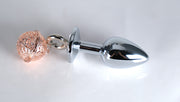 Jeweled Butt Plug With Handcuff