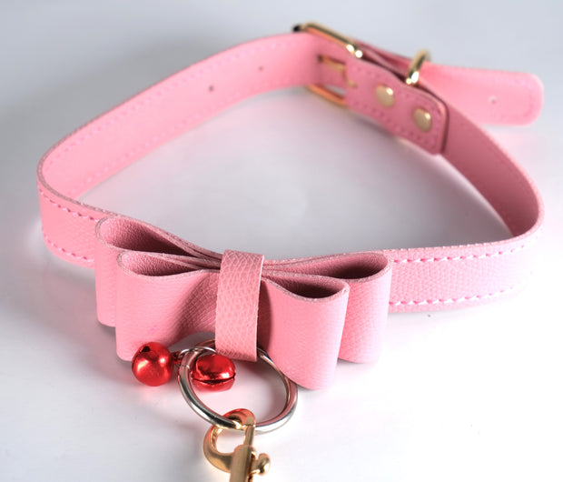 Pink Kitten Collar With Chain
