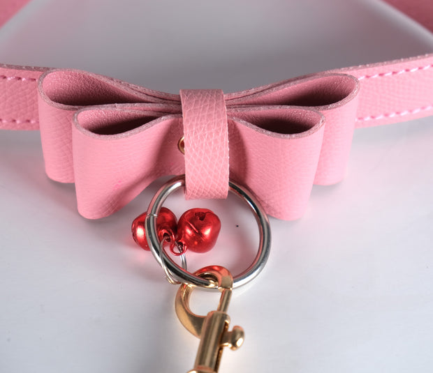 Pink Kitten Collar With Chain