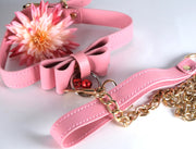 Pink Kitten Collar With Chain