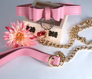 Pink Kitten Collar With Chain