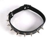 Metal Spike Studded Collar Choker Necklace