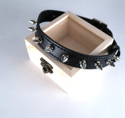 Metal Spike Studded Collar Choker Necklace