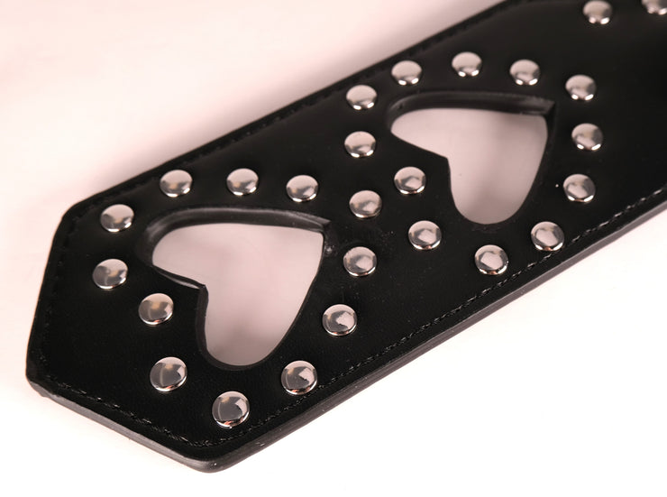 Two Heart Leather Paddle