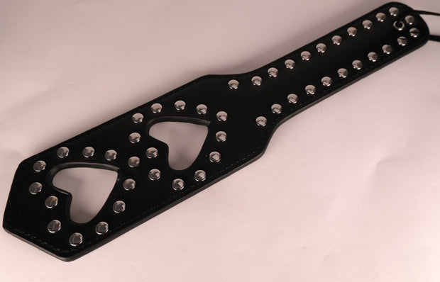 Two Heart Leather Paddle