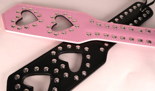 Two Heart Leather Paddle