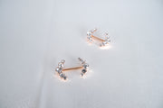 Curved Gem Barbell Nipple Ring