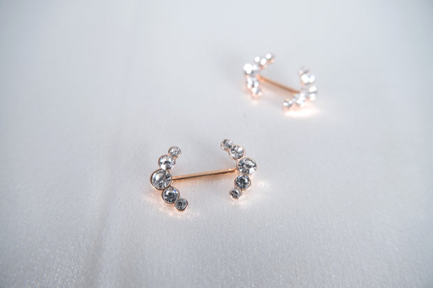 Curved Gem Barbell Nipple Ring