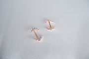 Curved Gem Barbell Nipple Ring