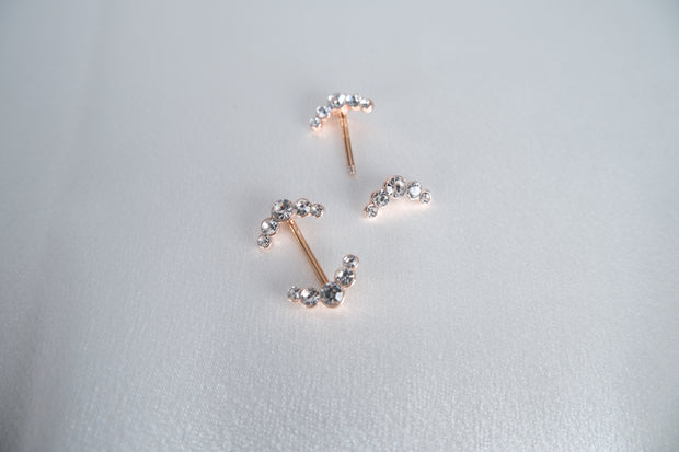 Curved Gem Barbell Nipple Ring