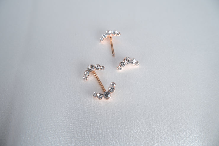 Curved Gem Barbell Nipple Ring