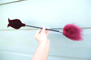 Burgundy Feather Tickler