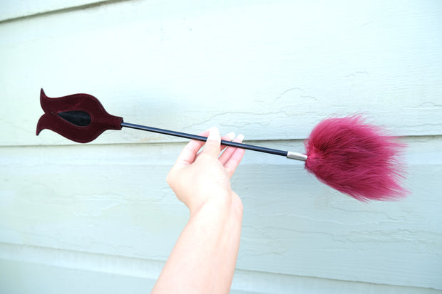 Burgundy Feather Tickler