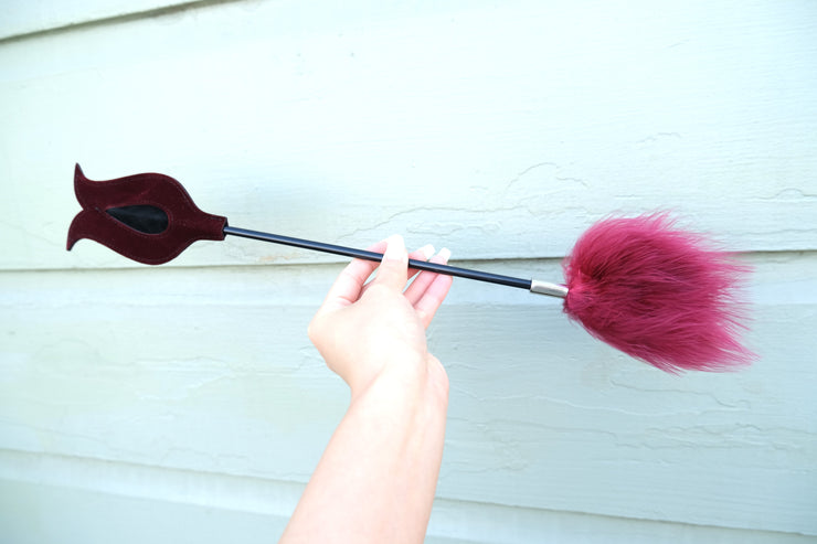 Burgundy Feather Tickler