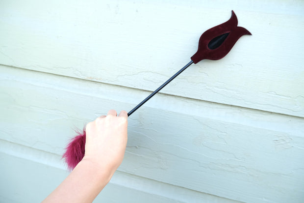 Burgundy Feather Tickler