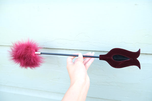 Burgundy Feather Tickler