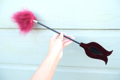 Burgundy Feather Tickler
