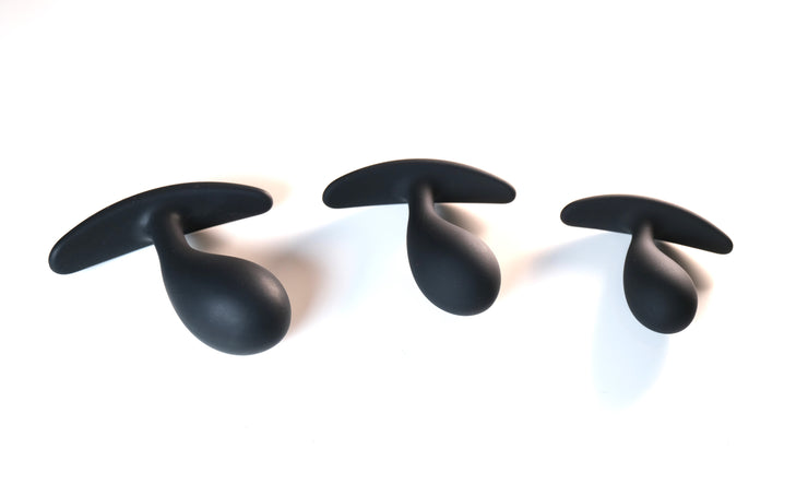 Silicone Small Anal Plugs With T- Bar Base