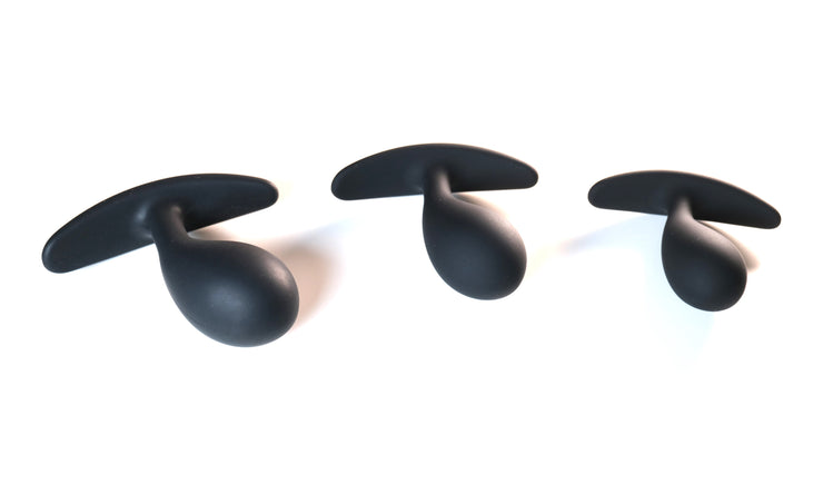Silicone Small Anal Plugs With T- Bar Base