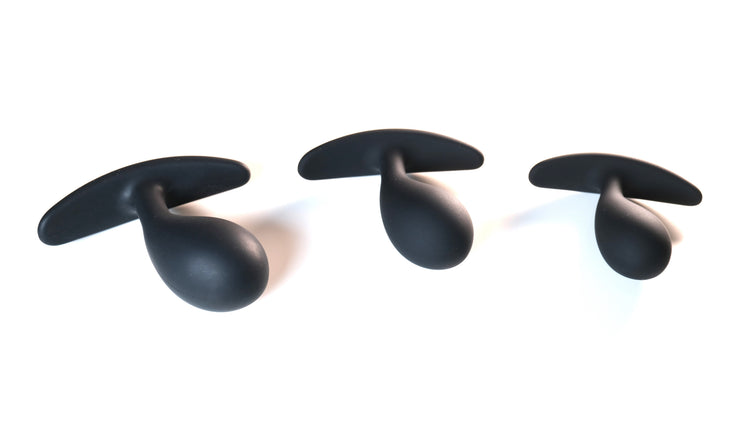 Silicone Small Anal Plugs With T- Bar Base LoveOrigin Silicone Small Anal Plugs With T- Bar Base LoveOrigin