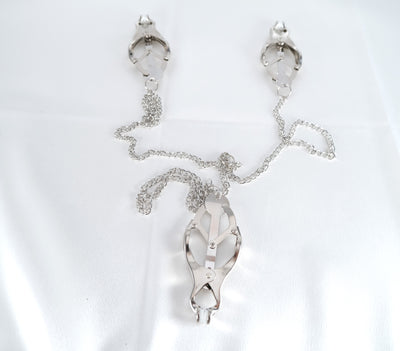 Nipple Clamps With Clit Clamp