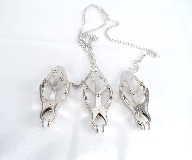 Nipple Clamps With Clit Clamp