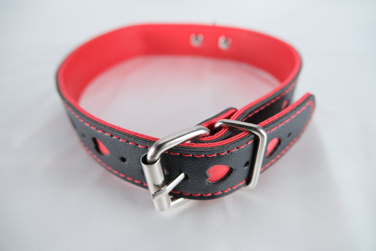 Leather Collar with Chain