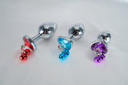 Jeweled Butt Plug with Chain Lead