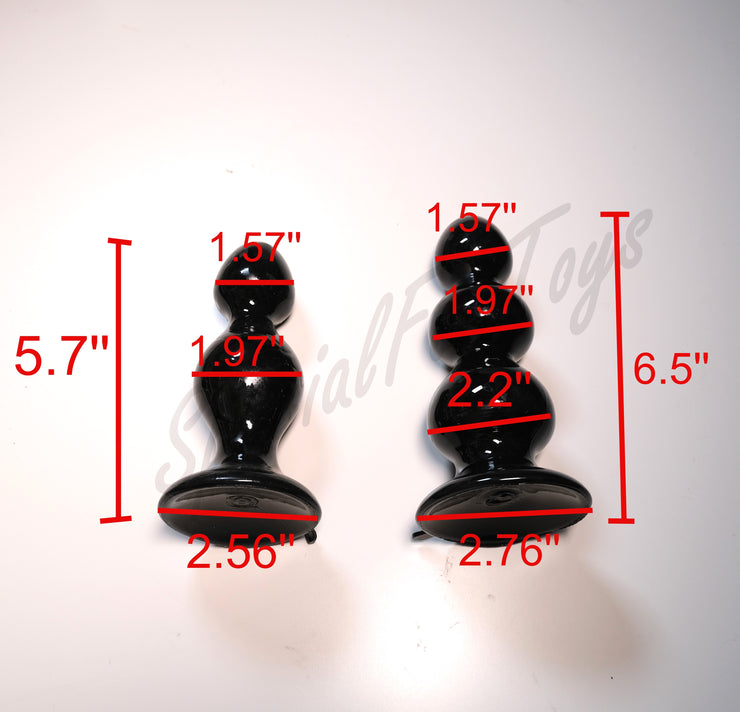 Black Giant Anal Beads