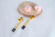 Nipple Clamp With Small Plush Ball Pendant