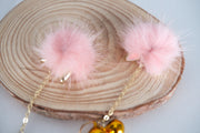 Nipple Clamp With Small Plush Ball Pendant