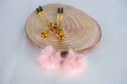 Nipple Clamp With Small Plush Ball Pendant