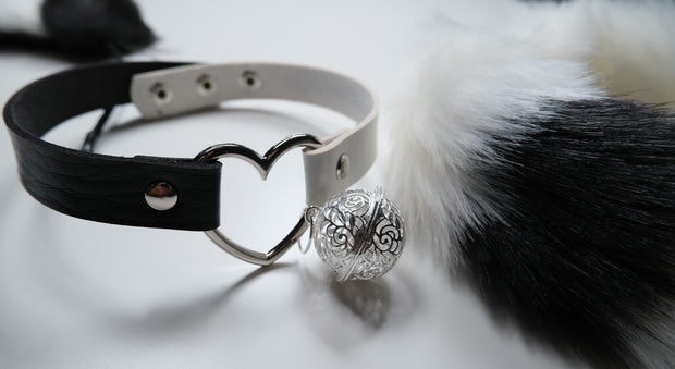 Black White Pet Play Bell Sex Toys Set