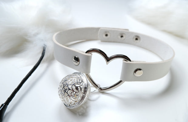 White Pet Play Bell Sex Toys Set