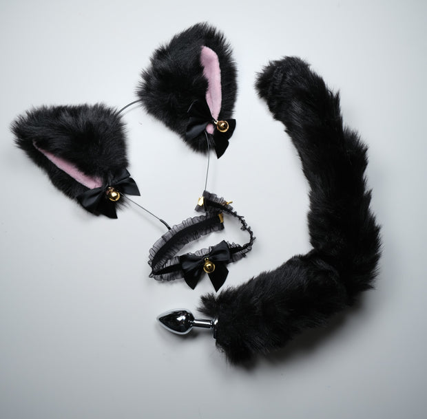 Black Cute Pet Play Set