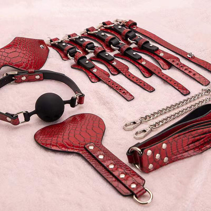 Luxury Black/Red BDSM Set