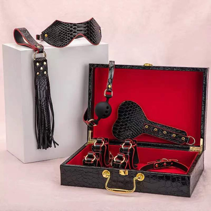 Luxury Black/Red BDSM Set