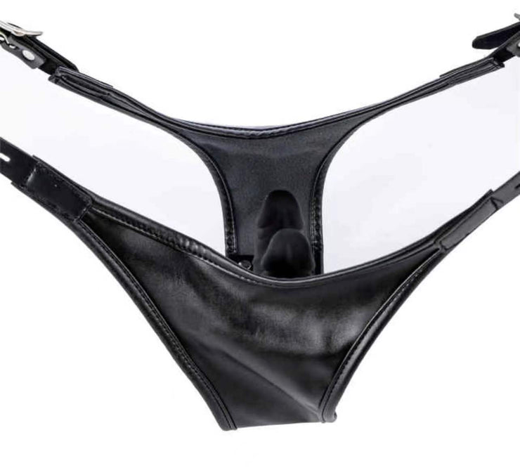 Double Vibrate Detachable Dildo Pants