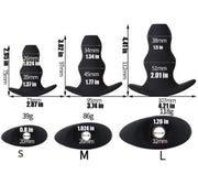 Silicone Hollow Butt Plug Anal Plug Massager Dildo