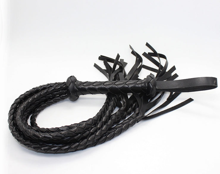 Leather Flogger Whip