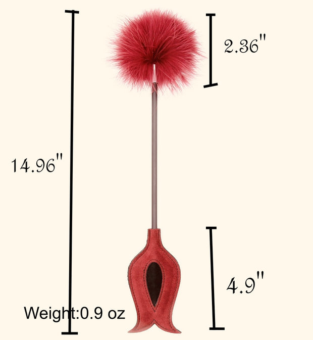 Burgundy Feather Tickler